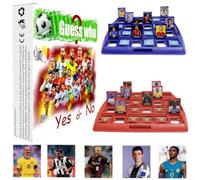 BSNRDX Football Party Game,Devinez Qui ? Football Star Cartes Football Cartes Collection Ligue Cartes Enfants Fan Cadeaux World Cup Card Feuille d'or Cadeau Utilisé par Les Fans comme Collection