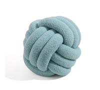 BSOMAM Coussin décoratif en velours noué tissé à la main pour canapé, chambre à coucher (bleu clair)