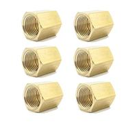 BSP filetage femelle en laiton douille raccord de tuyau écrou hexagonal tige coupleur connecteur adaptateur for eau carburant gaz 1/8 pouces-1/2 pouces SUNBING(FF03-03)