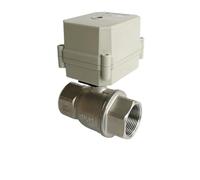 BSP/NPT 1-1/4'' Stainless Steel Motorized Ball Valve Metal Gear DC12V/24V With Signal Feedback For Drinking Water NSF certifed(BSP,DC12V_CR303)