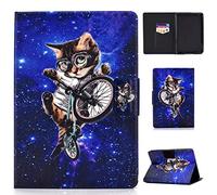 Bspring Étui de Protection Compatible avec All-New Kindle 10ème génération 2019, Étui Pliable en Cuir Super Fin et léger avec Auto Réveil/Veille, Pas pour Kindle Paperwhite Or Kindle 8th Gen, Chat