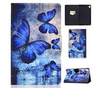 Bspring Étui Housse Compatible avec Huawei MediaPad M6 10.8 2019, Coque de Protection avec Support, Pratique, Mince et Pliable Compatible avec MediaPad M6 10.8 Pouces 2019,Papillon Rétro