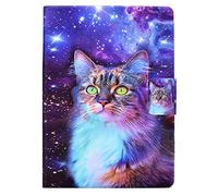 Bspring Étui pour liseuse Kindle 6" 2024/2022, PU-Cuir Étui pour Tout Nouveau Kindle 11e Génération (Modèle: C2V2L3 RS23CV), Housse de Protection Ultra légère et Fine avec réveil automatiqu,Chat