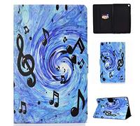 Bspring Housse pour Galaxy Tab S6 Lite 10.4 (2020) P610 / P615 - Flip Portefeuille Coque Cuir Pochette Housse de Protection avec Support et Porte Carte pour Samsung Galaxy Tab S6 Lite 10.4,Musique