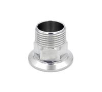 BSPT 1/2 "3/4" 1 "1-1/4" 1-1/2 "2" acier inoxydable 304 sanitaire hexagone mâle fileté virole raccord de tuyau adapté for Tri pince(Size:DN50OD77.5MM)