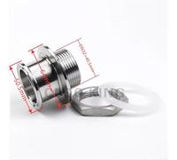 BSPT DN32 DN40 Double virole 1.5 "2" Tri pince x 1-1/4 "1-1/2" adaptateur sanitaire mâle SS304 raccord de tuyau en acier inoxydable Homebrew(DN32-K64mm-K50.5mm)