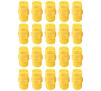 BSPT Lot de 20 buses de pulvérisation plates à filetage mâle 1/4 avec angle de pulvérisation de 80 degrés pour un arrosage de précision en extérieur