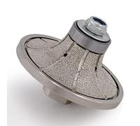 BSRTTOOL B25 3/8" Demi-Bullnose Rond Diamant Profiler à main pour granit, béton, marbre, pierre, filetage M14