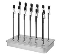 bssmmai 12 couleurs de modélisme et 1 boîte en fer comme base, couleurs de modélisme, support avec pinces crocodiles et base magnétique pour la modélisation et les travaux manuels