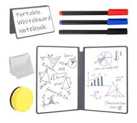 bssmmai Mini tableau blanc, format A5, 24 x 16,5 cm, double face, portable, effaçable, pour bureau