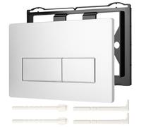 bssmmai Plaque de Commande WC Compatible avec les Plaques de Commande Geberit Sigma UP300/UP320, Double Chasse D'eau, Dimensions de la Plaque 245 × 164 mm, Livrée avec Kit de Levier de Chasse et Cadre