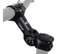 BSSOK Potence de vélo réglable 31,8 mm/25,4 mm - Rehausseur de Guidon de vélo 90 mm/110 mm/130 mm - Potence de vélo VTT 0~60 degrés