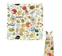 Bssowe Couverture De Soin pour Chat, Auto-Adhésive, 70 x 70 Cm, Sac De Toilettage pour Chat pour Coupe d'ongles, Administration de médicaments, Gouttes oculaires, Nettoyage des Oreilles(XL)