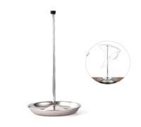 Bssowe Support à Carafe en Acier Inoxydable, Support de Carafe Amovible, Support pour Carafe à Vin, Support Amovible avec Base Anti-Goutte, Utilisé pour la Carafe et Le Verre à Vin, Argent (A)