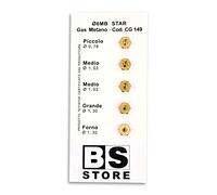 BSSTORE CG149 Kit de 5 buses 6 Mo gaz méthane universelles pour cuisines et fours | dimensions (petit 0,78-2 x moyen 1,03 - grand 1,30 - four 1,30)