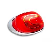 BSSTORE Groupe Optique Feu Arrière avec Cadre Chromé Compatible avec 500L (Gauche - Côté Guide)