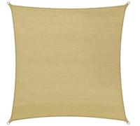 BSSTORE Voile d'ombre carrée fabriquée en polyéthylène haute densité beige résistant aux rayons UV (Mt. 3 x 3)
