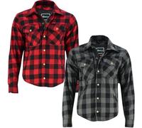 Bstarmoto Chemise de moto pour homme, gris, L