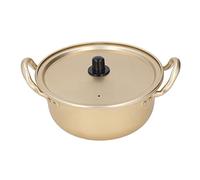 BSTCAR 18 cm coréen Ramen Pot Soupe Pot Noodle Pot Pot en aluminium Cuisinière Ramen Portable avec Couverture pour Camping à la Maison Randonnée