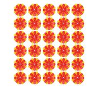 BSTCAR 30 Pièces Mangeoires de Colibri Les Fleurs de Remplacement des Ports d'alimentation des Oiseaux aux Couleurs Vives (Jaune + Rouge (avec Noyau Rouge))