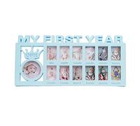 BSTCAR Cadre Photo Bébé 12 Mois, Ma Première Année Cadre Photo Mémoire, Bébé pour Garçons et Filles 40 * 20 * 3cm