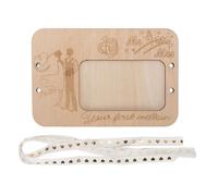 BSTCAR Cadre Photo en Bois « Happy Birthday 1st Million » avec Gâteau gravé et Ballons, Ruban en Forme de Cœur doré, Cadeau Marquant du Premier Million D'anniversaire pour Lui/elle (Type de couple)