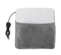 BSTCAR Chauffe-pieds électriques Alimentés par USB 27 X 27 cm | Coussin Chauffant alimenté par USB, Chauffe-pieds Doux et Respirant pour Hommes et Femmes