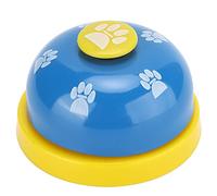 BSTCAR Cloche de Dressage pour Animaux de Compagnie, Cloches éducatives Interactives Portables pour Chiens, Jouets pour la Formation et la Communication des Animaux de (Fond jaune et couverture bleue)