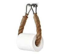 BSTCAR Derouleur Papier Toilette Mural, Dérouleur Papier Toilette Vintage, Porte Serviette, Corde Industriel, Support Papier Toilettes Salle De Bain Accessoire 60cm