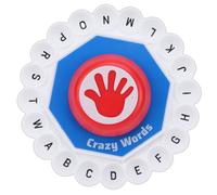 BSTCAR Jeu de Mots en Famille, Jeux de société, Jeu de Pression de 24 Lettres, Puzzle Amusant et Rapide, Jeux de Fête pour Garçons, Filles, Enfants et Adultes (Bleue)