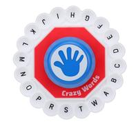 BSTCAR Jeu de Mots en Famille, Jeux de société, Jeu de Pression de 24 Lettres, Puzzle Amusant et Rapide, Jeux de Fête pour Garçons, Filles, Enfants et Adultes (Rouge)