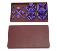 BSTCAR Kit D'outils pour Boutons, 12 Emporte-pièces, 4 Formes, 3 Tailles, Fabricant de Boutons en Argile Polymère pour la Fabrication de Bijoux, la Couture de Vêtements en Tissu,