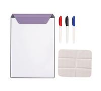 BSTCAR Mini tableau blanc magnétique avec stylos et gomme, format A4 effaçable à sec pour enfants, étudiants, réfrigérateur, mur, casier