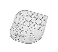 BSTCAR Règle de Couture Acrylique, Grilles Courbe Coin Cutter Quilting Règle Modèle de Couture Patchwork Outil DIY Couture Fournitures (15.24 * 15.24cm)