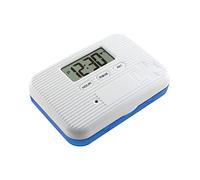 BSTCAR Réveil à médicaments, 6 compartiments, mini boîte à pilules électronique portable avec écran numérique, boîte à pilules d'alarme scellée, cinq alarmes indépendantes