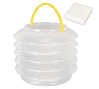 BSTCAR Rondelle de Pinceau Pliable, Seau de Lavage en Silicone avec éponge, Seaux de Nettoyage de Pinceau en Plastique pour le Stockage de Fournitures Artistiques