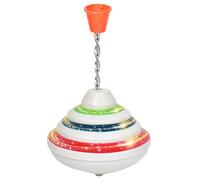 BSTCAR Toupie électrique avec lumière LED et musique - Toupie en plastique - Jouet à pompe classique pour bébés, enfants, garçons et filles