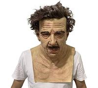 BSTCAR Vieil Homme Couverture De Visage Latex, Drôle Halloween Vieil Homme Masques, Masque Intégral Visage, Couverture De La Tête Pour Halloween Cosplay Mascarade Fête De Carnaval