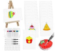 BSTDAYEVER Magic Puffy Paint Peinture Gonflante Papier de Peinture Texturé en Mousse Rectangle avec Motif Dessin 3D Drawing Magic Canvas Sponge Magique Foam Texture Painting Kit pour Enfants