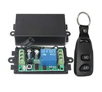 Bstepompre DC 12 V 10A 1Ch Télécommande sans Système de Commande Émetteur Récepteur 2 Boutons Étanche À Distance 433 MHz