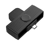 Bstepompre Lecteur de Carte à de Type C Smart Card/SIM/ID/Card Smart Card Reader Adapter pour Phones PC Computer