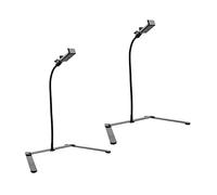 Bstepompre Lot de 2 trépieds réglables avec support de portable, support de aérien, support d'enseignement pour diffusion en direct