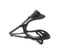 BSTiltion Crampons de traction sur neige pour une meilleure adhérence dans des conditions de neige - Pointes en acier inoxydable pour chaussures d'escalade - Sangles en caoutchouc réglables - Portable