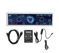 BSTiltion Écran IPS de 8,8 pouces pour PC CPU GPU RAM USB Alimenté par USB Ordinateur de Bureau Performance Affichage avec Boîtier en Alliage d'aluminium et Éditeur de Thème pour et Systèmes