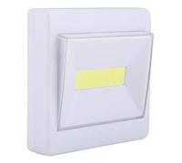 BSTiltion Veilleuse LED, ABS durable, éclairage de 4 à 6 heures | Mini lampe pour mur, armoire, interrupteur de type poussoir, facile à installer