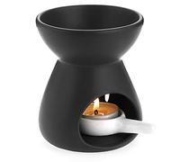 BSTKEY Brûleur à huile en céramique - Diffuseur d'arômes - Brûleur de cire décoratif avec petite cuillère à bougie - Brûleur de bougie pour la maison et le bureau - Modèle entonnoir
