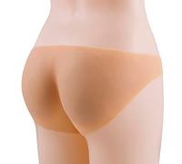 BSTL Pantalon en Silicone pour Femmes Sexy sans Trace de Fausses Fesses Pantalon en Silicone pour La Hanche,Yellow-Small