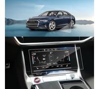 BSTW Compatible avec Audi A6 C8 A7 4G 2018-2024 & Audi Q7 4M Q8 2020-2024 Protection pour Écran de Navigation, 8,6 Pouces Lower Display Écran en Verre Trempé 9H Résistant à la Rayure