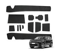 BSTW pour Dacia Duster III 2024-2026 Tapis Antidérapants pour Dacia Duster Essential Expression Journey Extreme Tapis en Caoutchouc pour Console Centrale, Porte Verres, Rainure de Porte (Noir)