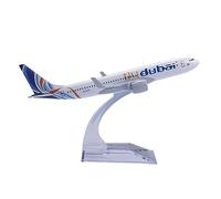 Bswath Modèle d'avion à l'échelle 1:400 Dubaï B737 Modèle d'avion moulé sous pression Modèle d'avion en métal pour cadeau